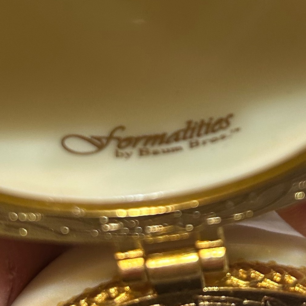 Gold and Cream Decorative Box